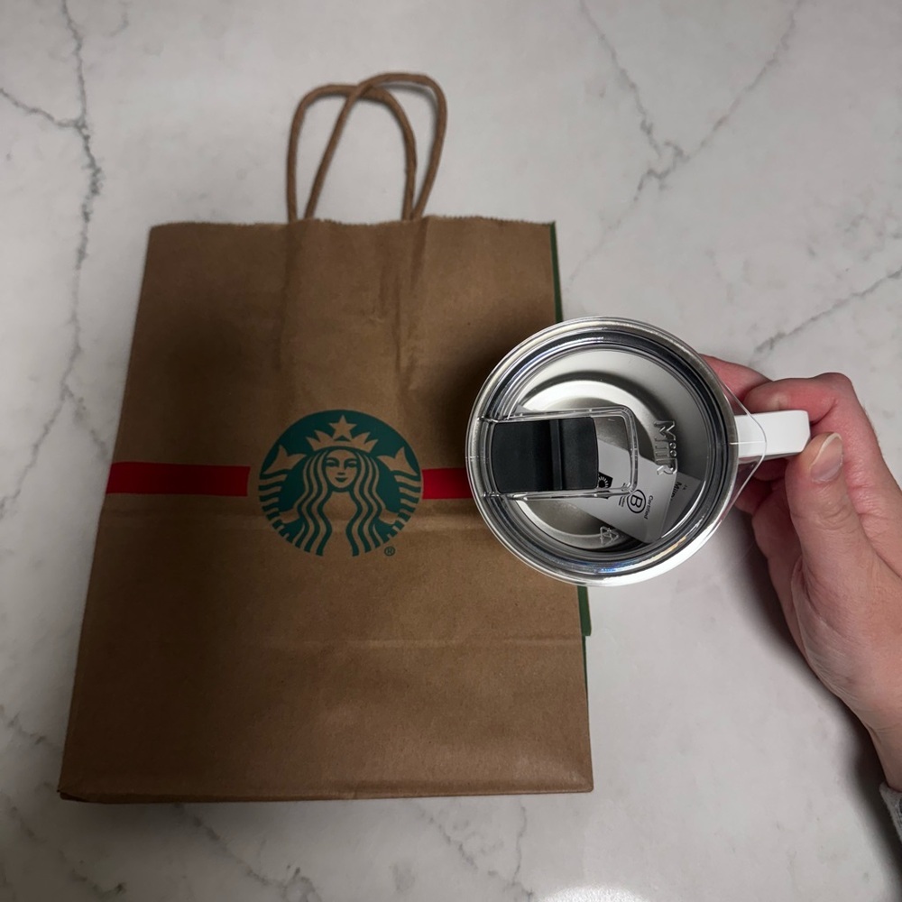 NEW Roller Rabbit + Starbucks Stainless Steel Camp Mug 12 oz Coffeehouse Bonzana - Picture 4 of 5
